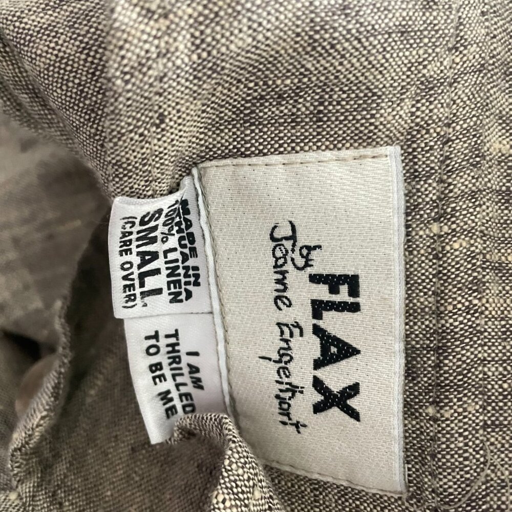 Flax Shacket Jacket Tunic Button Down - image 5